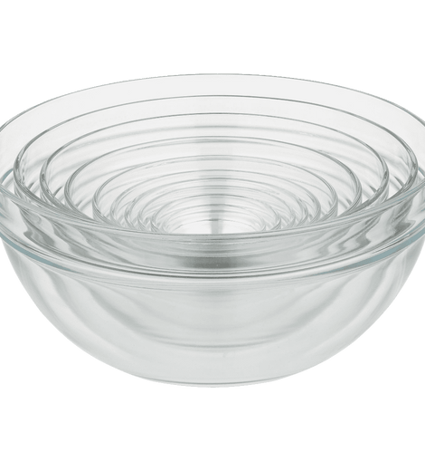 10 Piece 2.25 10.25 Inches Glass Nesting Bowl Set